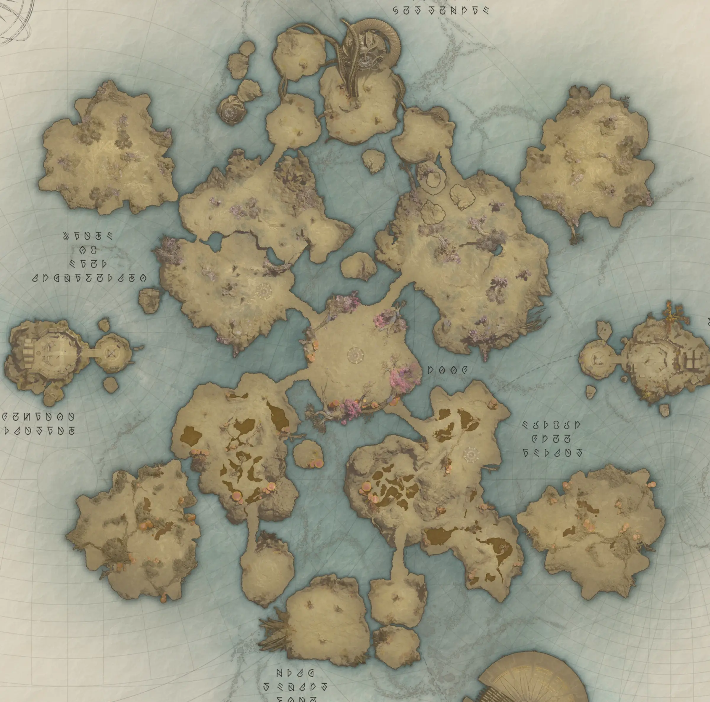Chaotic Middle Reshanta world map from the AION 2 client