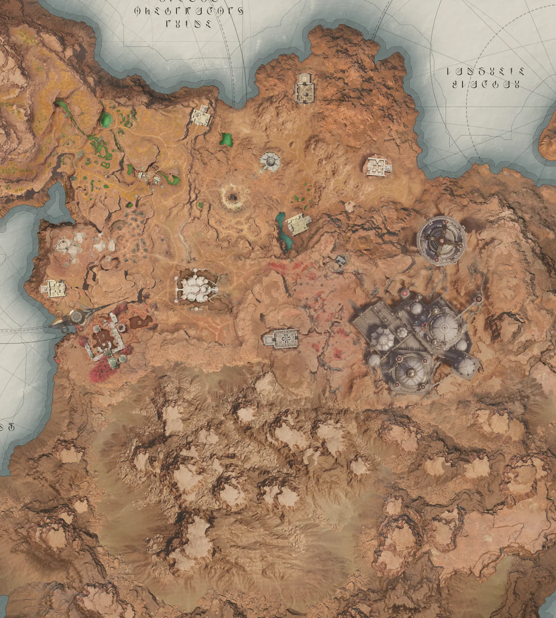 Eltnen world map from the AION 2 client